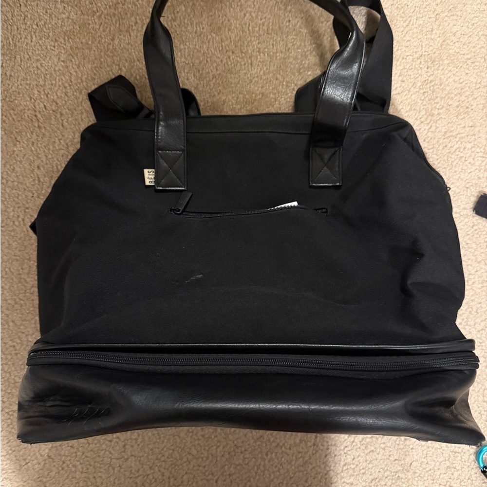Beis Mini Weekender Black Travel Bag